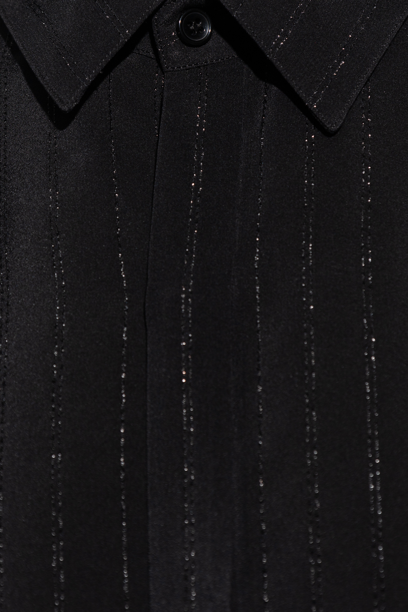 Saint Laurent Silk shirt with lurex threads | Men's Clothing
